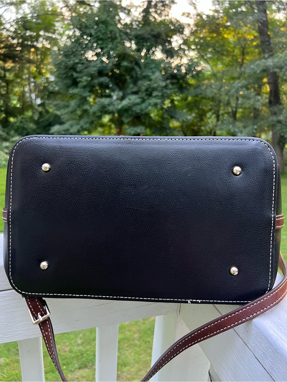 DOONEY AND BOURKE LEATHER DOMED SATCHEL - Picture 3 of 11